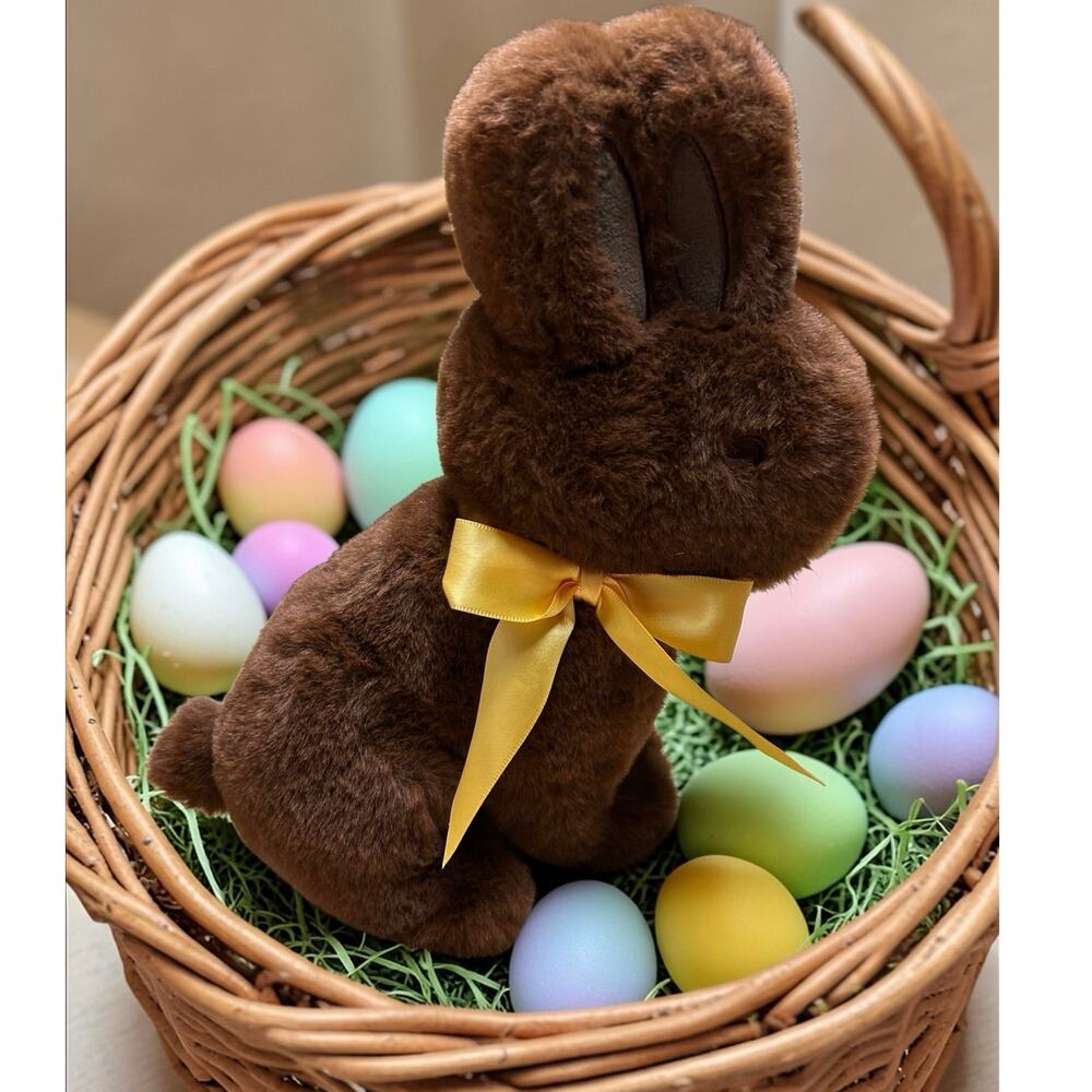 Plush Chocolate Easter Bunny Rabbit Scented Brown 12” Animal Pet